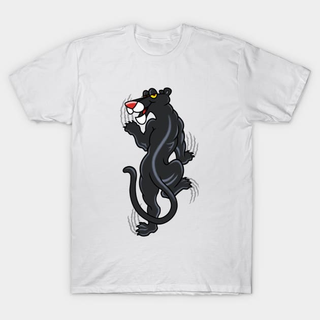 Panther Tattoo T-Shirt by GarryDeanArt